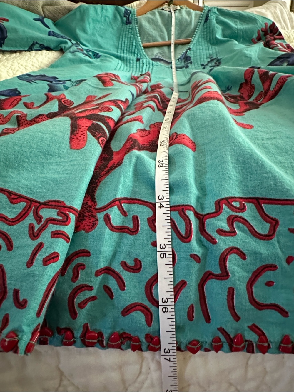 Soft Surroundings fish print cover up - Picture 10 of 11